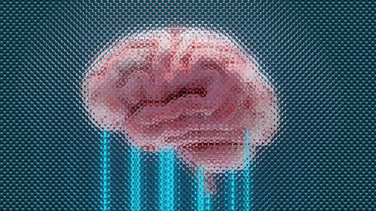 Infographic showing brain regions involved in cognitive relaxation: prefrontal cortex (calm control) vs. amygdala (alarm center)